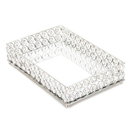 Lovelyhome Shimmer Rectangular Jeweled Tray LO2662018